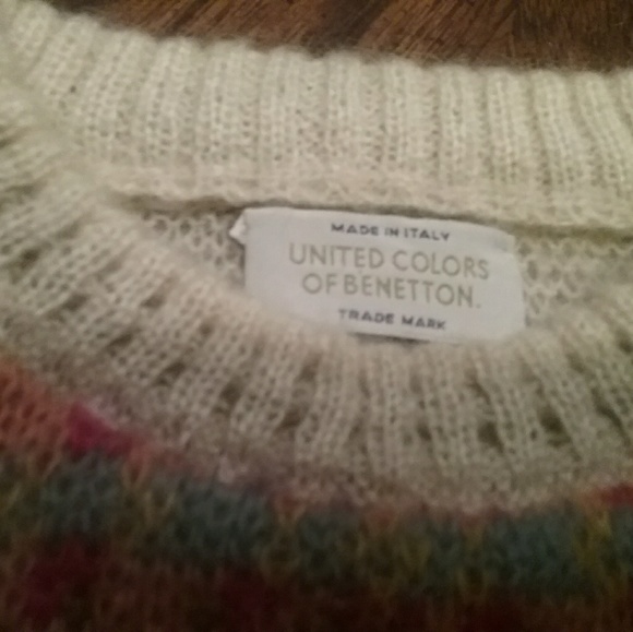 United Colors Of Benneton Vintage Mohair Sweater - Picture 3 of 4